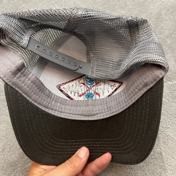 Eric Church Record Club Snapback Trucker Hat Gray One Size Mesh Back - Picture 2 of 5